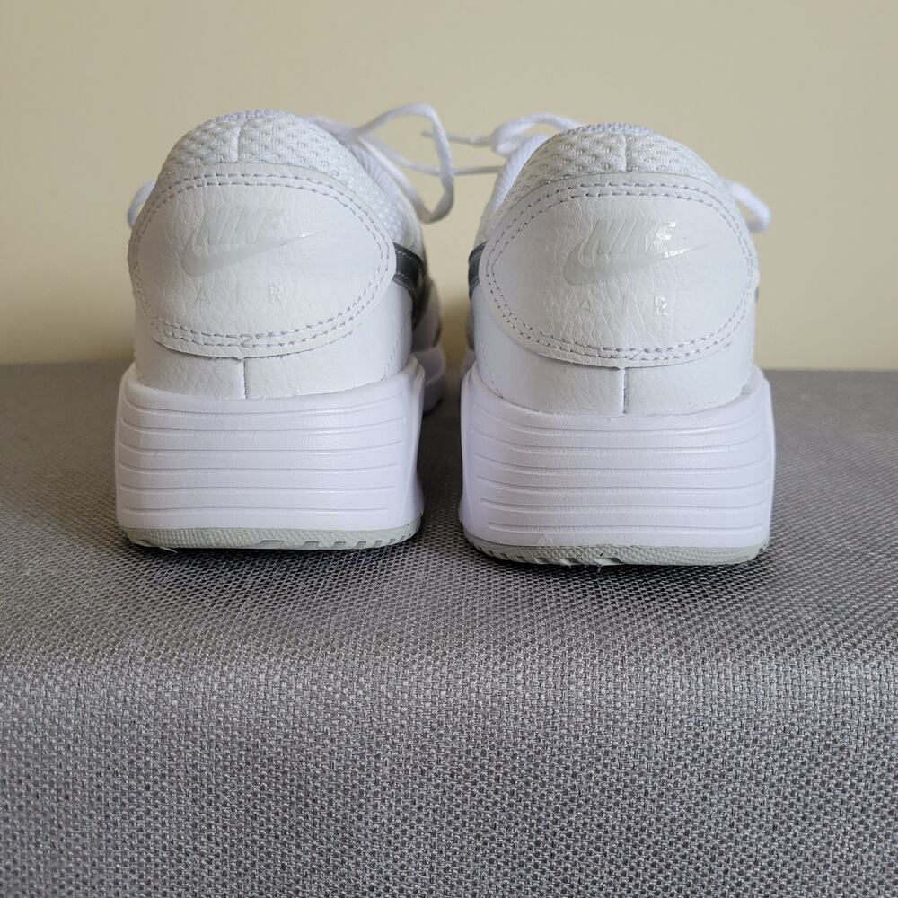 EUC Women's 8.5 Nike Air Max Running Shoes Sneakers White Metallic Platinum - Picture 8 of 14
